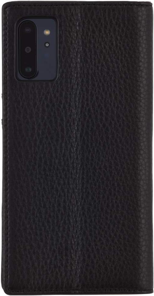 Case-Mate - Samsung Galaxy Note 10+ Case - Wallet Folio - 6.8" - Black Leather