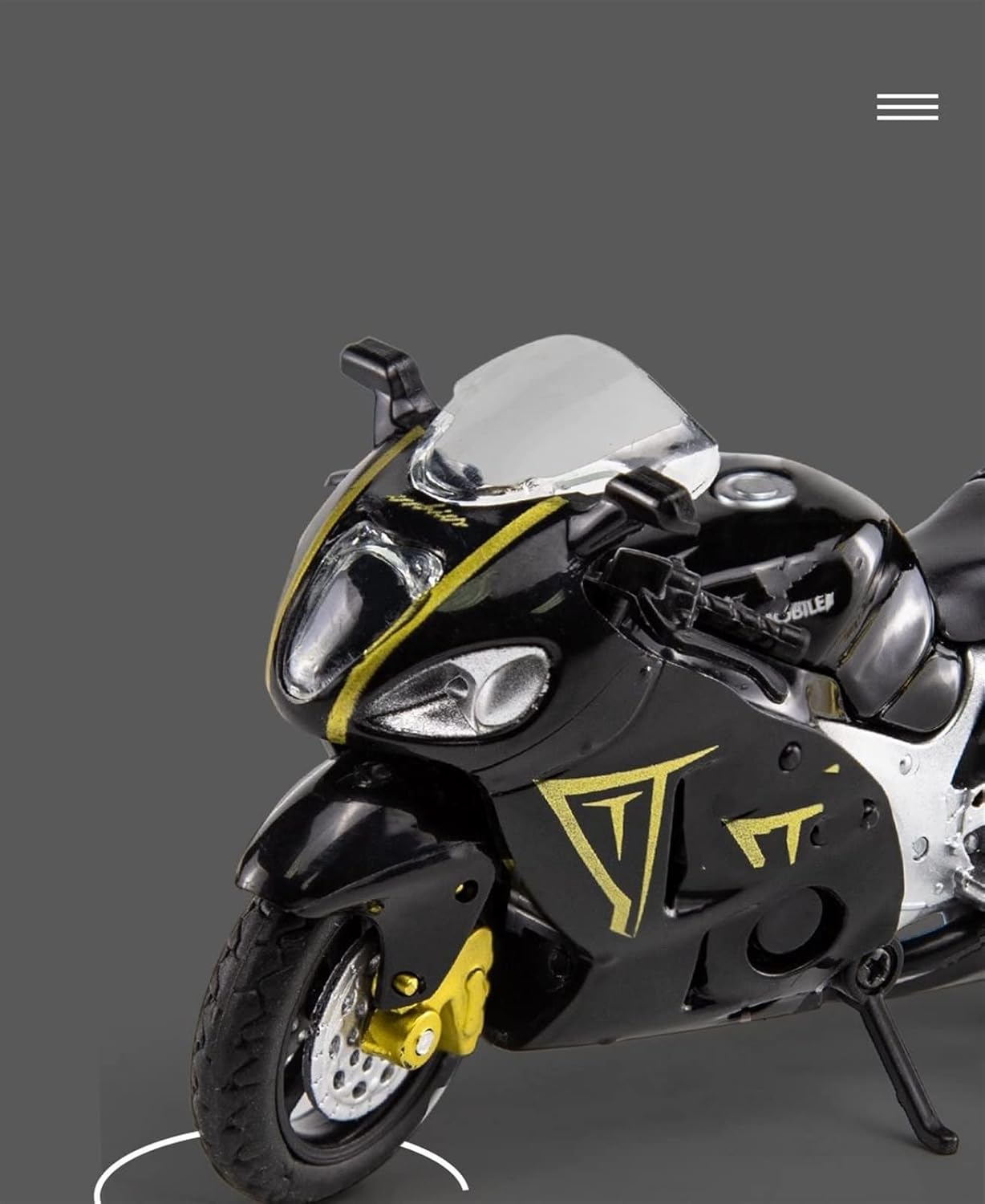 for Yamaha R6 1:18 Scale Alloy Scooter Sports Bike Statue Die Casting Kids Toy Motorcycle Racing Model Replica Collection Gifts for Boys Motorcycle Model(Black)