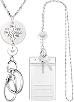 Vista 23 de SAM & LORI Retractable Lanyards for Id Badges Keys Women Cute Employee Teacher Appreciation Gifts Badge Holder Reel Lanyard