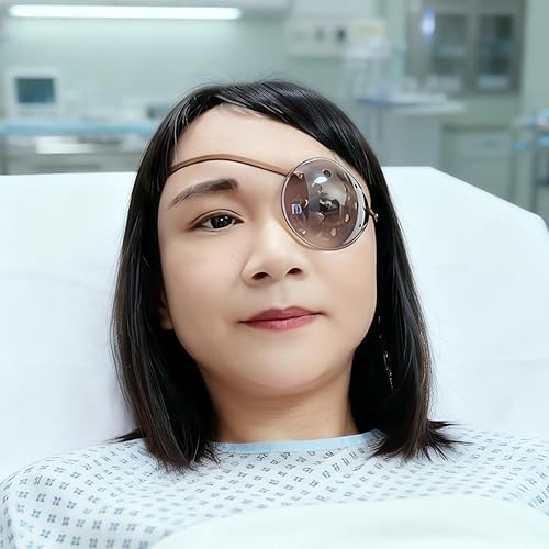 Miniatura 6 de AMZVIO 2 protectores de ojos para después de la cirugía de cataratas, parche de plástico transparente oscuro con correa elástica negra para dormir o