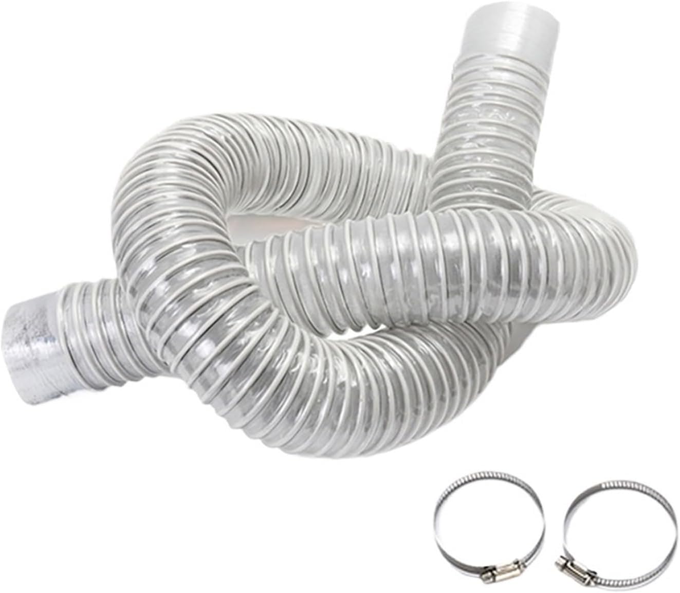 1Pcs 50mm Inner Diameter Vacuum Cleaner Hose Bellows PVC Industrial Dust Collect Pipe(2 m)