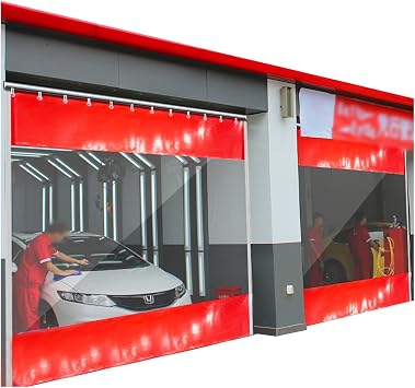 Transparent Partition Curtain with Eyelets, Tarpaulin Heavy Duty Waterproof Anti-Tear Decorative Vinyl Tarpaulin Curtain, Outdoor Curtain Tarp1x2.5m/3.28x8.2ft