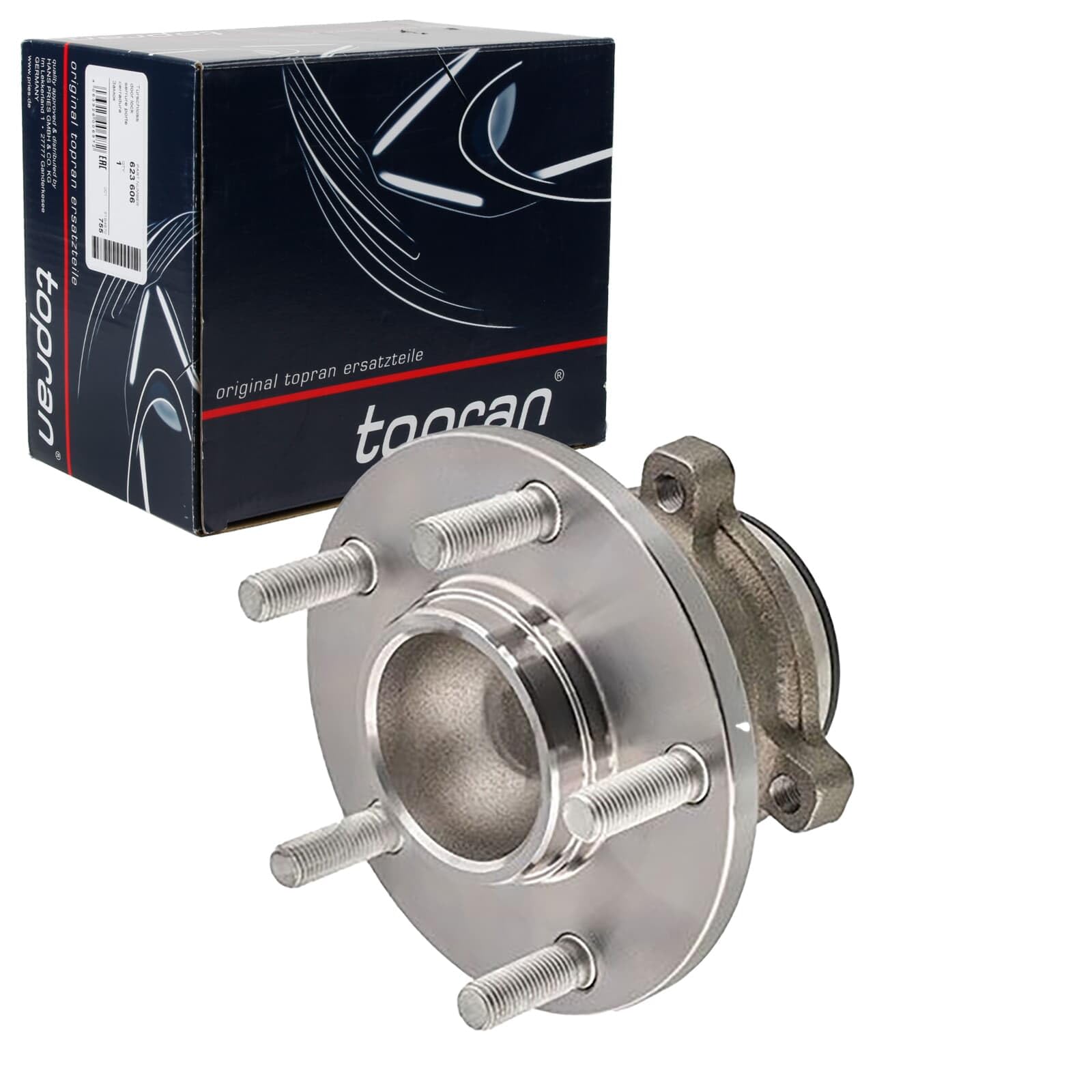 TOPRAN 600 262 Mozzo ruota con anello sensore ABS con tirante a vite con sensore n° giri ruota integrato Cuscinetto ruota integrato nel mozzo