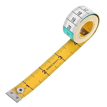 Amazon Co Jp Hicello レインボーメジャー テープメジャー 裁縫用メジャー 両面 150cm ボディ測定定規 スナップ付き 可愛い ホビー