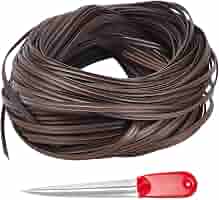 Wicker Repair Kit, Plastic Rattan For Repair Flat Wicker Furniture Repair Replacement