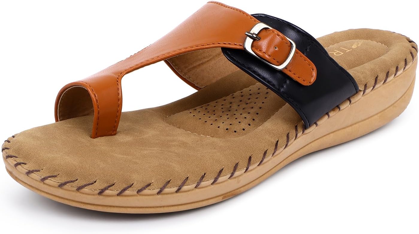 Women's Flip-Flops & Slippers | Doctor Ortho Comfort with Style for Women & Girls - Light weight, Soft & Stylish Footwear | Suitable for Knee, Diabetic & Orthopedic Pains