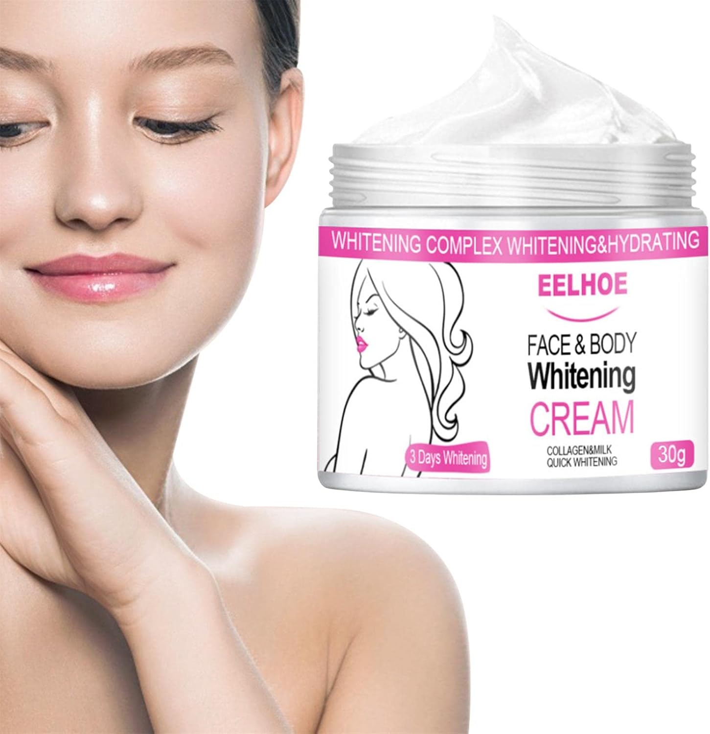 Rainao Whitening Body Cream Dark Spot Remover Moisturising Whitening