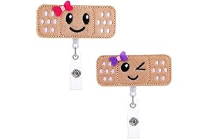 Cute Bandaid Badge Reel: Nurse Badge Holder with Retractable Alligator Clip