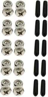 5 Sets Replacement Jump Rope Adjustable Screws End Caps for Speed Cable Jump Ropes Parts Accessory