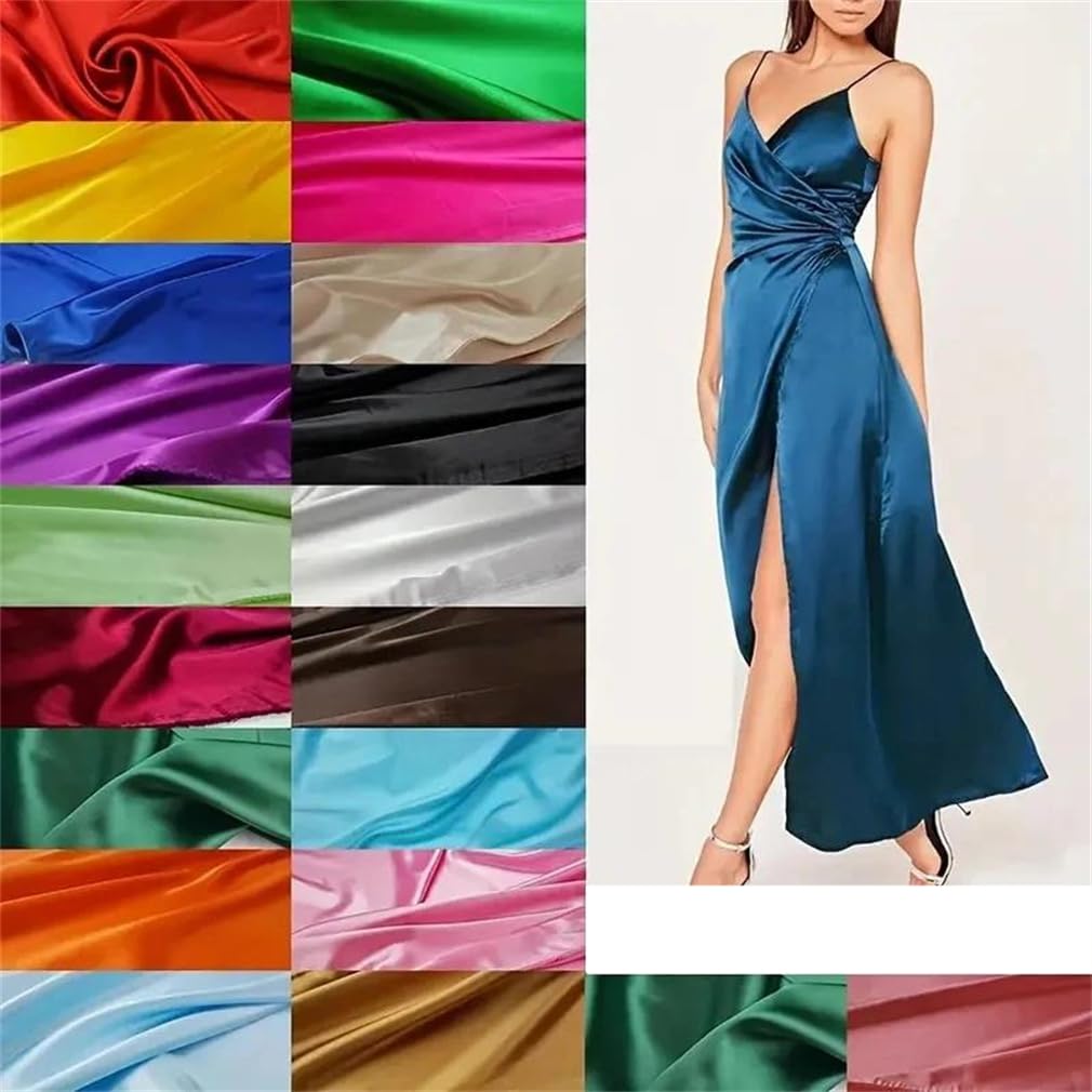 Tissu En Satin Doux 1Yard/3Yards 150Cm, ​​Décoration De Fête De Mariage, Doublure De Boîte, Vêtements De Bricolage, Couture De Tissu En Soie