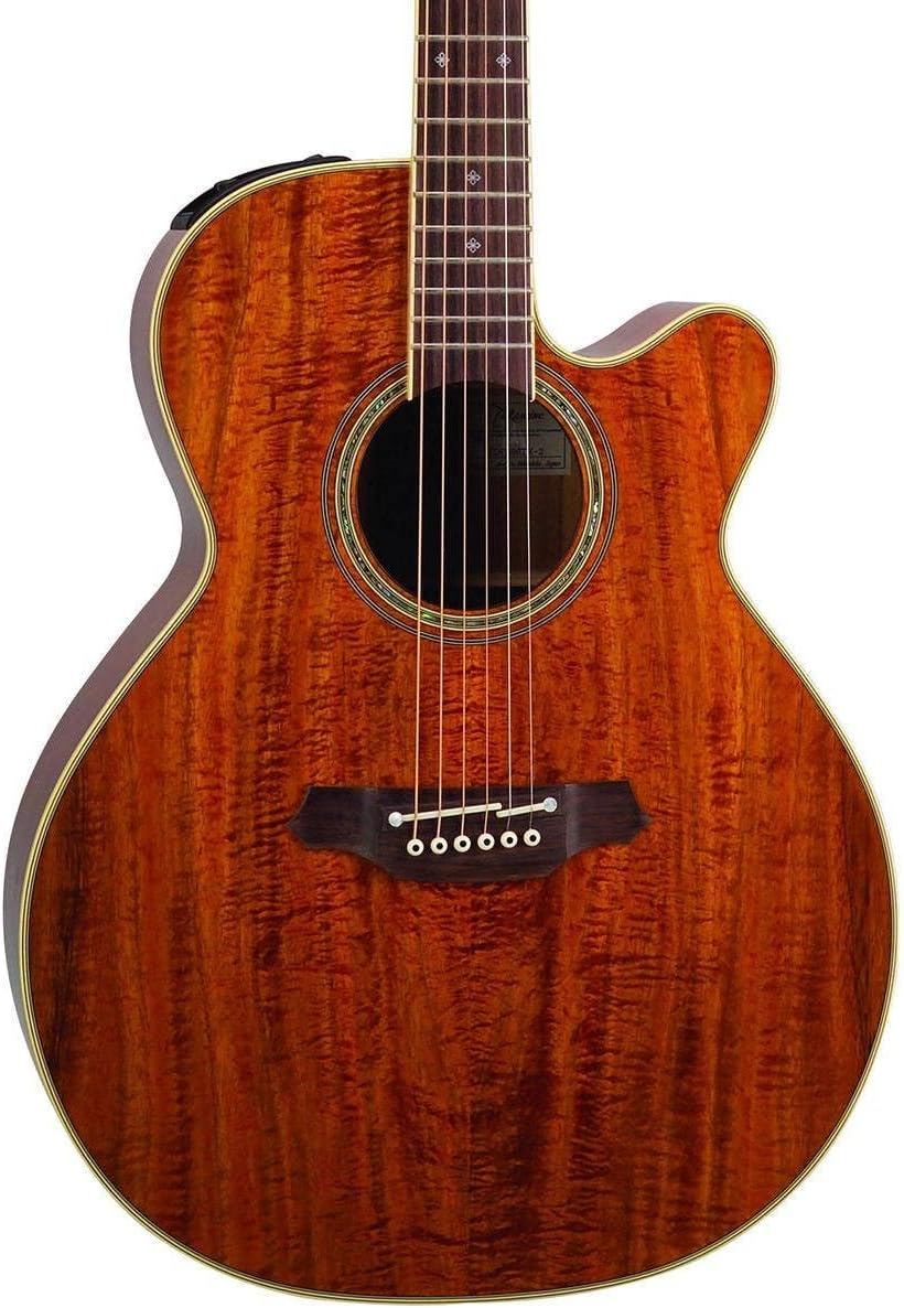 Pro Series EF508KC NEX All Koa Acoustic Electric Guitar, Natural with Case