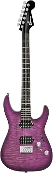 Charvel Pro-mod Plus Dk24 Hh Ht Eb Qm, Ebony Fingerboard - Violet Radiance 65A