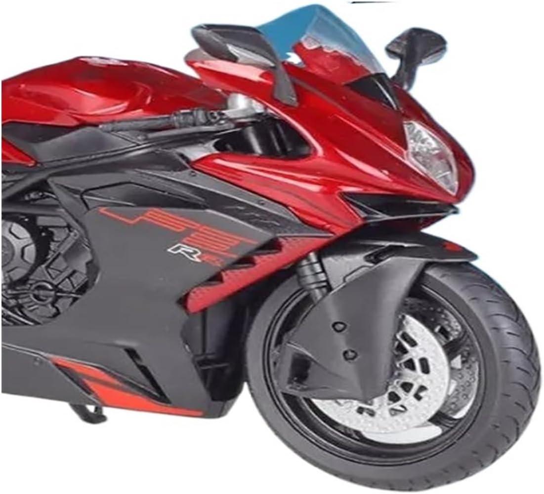 Mini Simulation Motorcycle Toys 1:12 for MV Agusta Superveloce2022 Argo Alloy Racing Motorcycle Model Simulation Children's Toys Gifts Adult for Boys(Red)