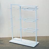 Vista 2 de Tienda de ropa estantes comerciales Estante de exhibición de pie para ropa interior, calcetines, accesorios, bufandas, guantes, lencería de pie