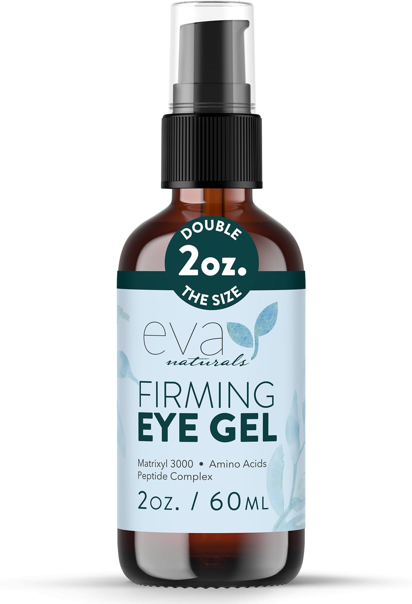 Eye Gel for Dark Circles, Bags & Puffiness – Anti-Aging Serum with Peptides, Hyaluronic Acid & Botanicals – Firming Under Eye Treatment for Wrinkles, Fine Lines & Tired Skin – 2 oz