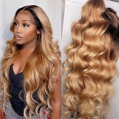 Perruque Body Wave Lace Front en cheveux humains mèche brésilienne dégradé - 6