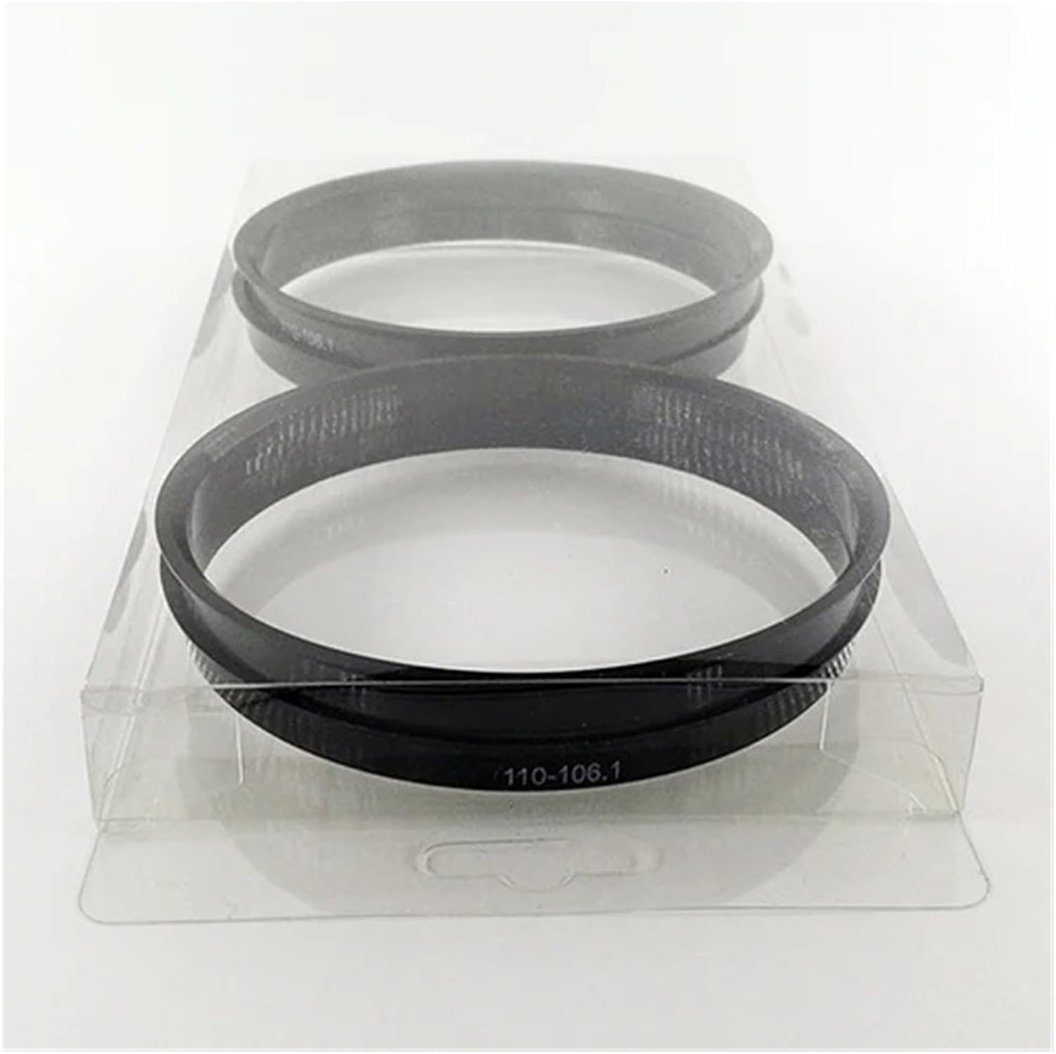 Wheel Spacers 4pcs Set Black ABS Plastic Wheel Hub Centric Rings Wheel Rim Parts 70.1-65.1mm Accessories(Blister Package)