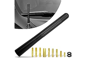 4.7 Inch Carbon Fiber Car Radio Antenna Mast, Vehicle Replacement Short Antenna