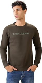 Park Avenue Men Full Sleeve Slim Fit Solid Pattern Cotton Polyester Blend Regular Neck Regular Neck Casual Sweatshirt Price In India