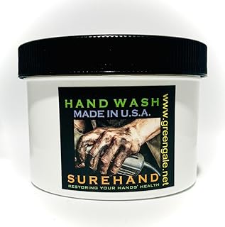 SUREHAND SOAP with PUMICE, 12 oz. A strong but gentle industrial soap to clean all types of grease, oil, dirt, grime, and even stubborn smells without harming your skin.