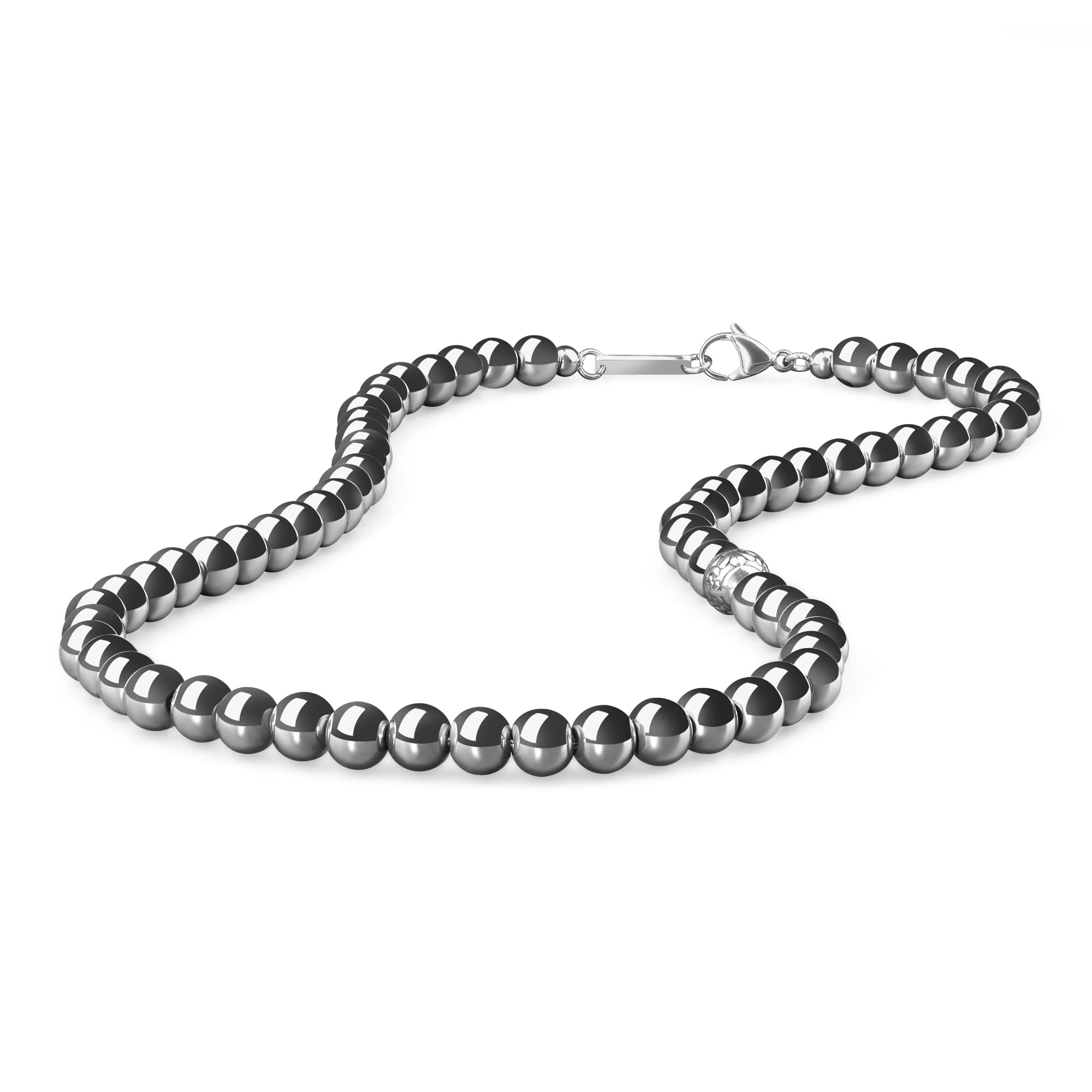 GAVU Men's Gemstone Beaded Crystal Necklace