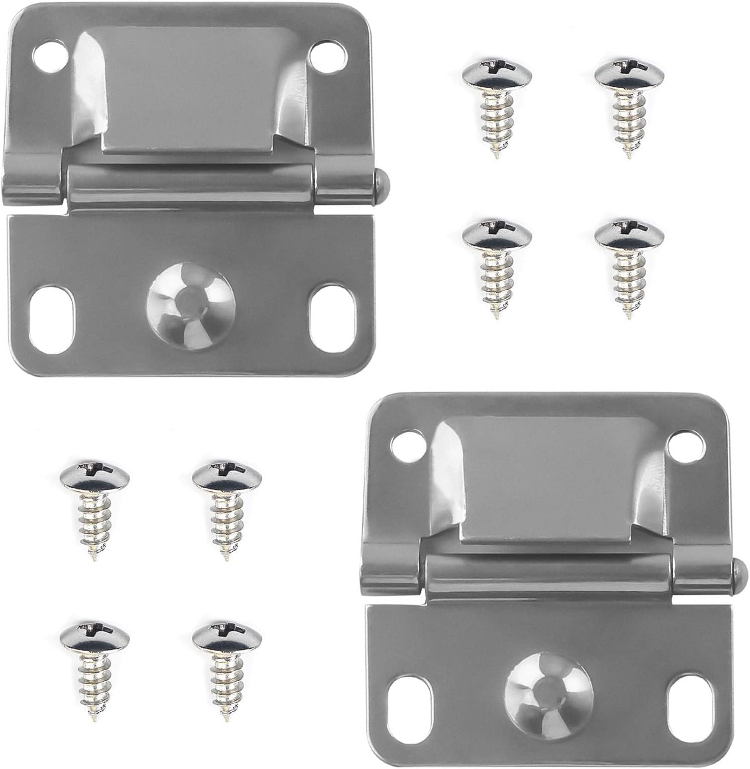 Cooler Stainless Steel Hinge Replacement for Coleman Camping Coolers Accessories 5235 5250 5286b 6262 6270, Ice Chest Stainless Steel Hinges (Set of 2)