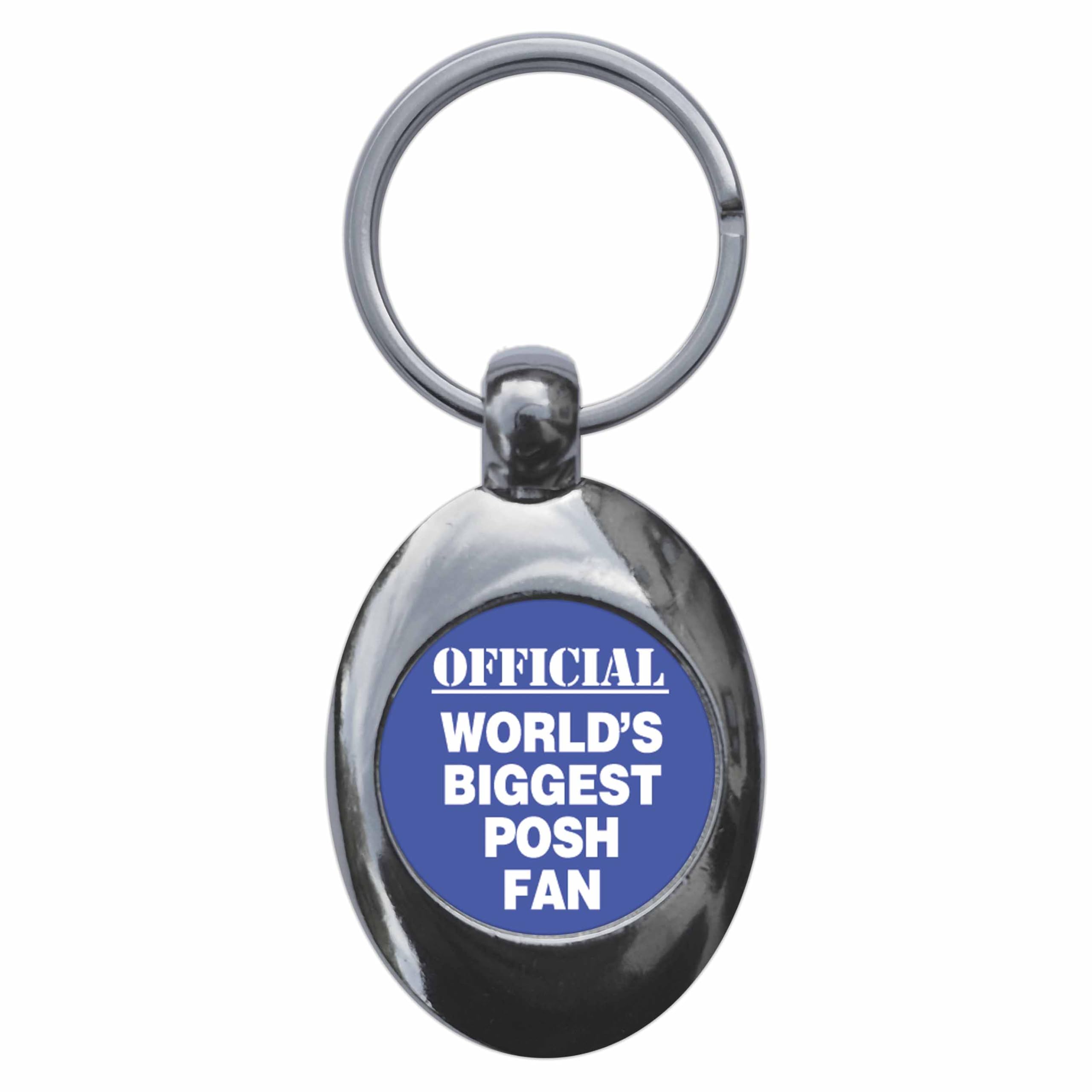 Ozorath World's Biggest Posh Fan Keyring Keychain With Trolley Coin