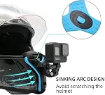 Motorcycle Helmet Chin Strap Mount for GoPro Hero 11/10/9/8/7/(2018)/6/5 Black,DJI Osmo Action 3/2,Insta360 ONE R,AKASO/Campark and More