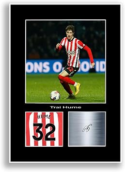 LJW Prints Trai Hume Football Player 2025-2026 Print Signed Autograph Photo Poster for Sunderland Fans and Supporters