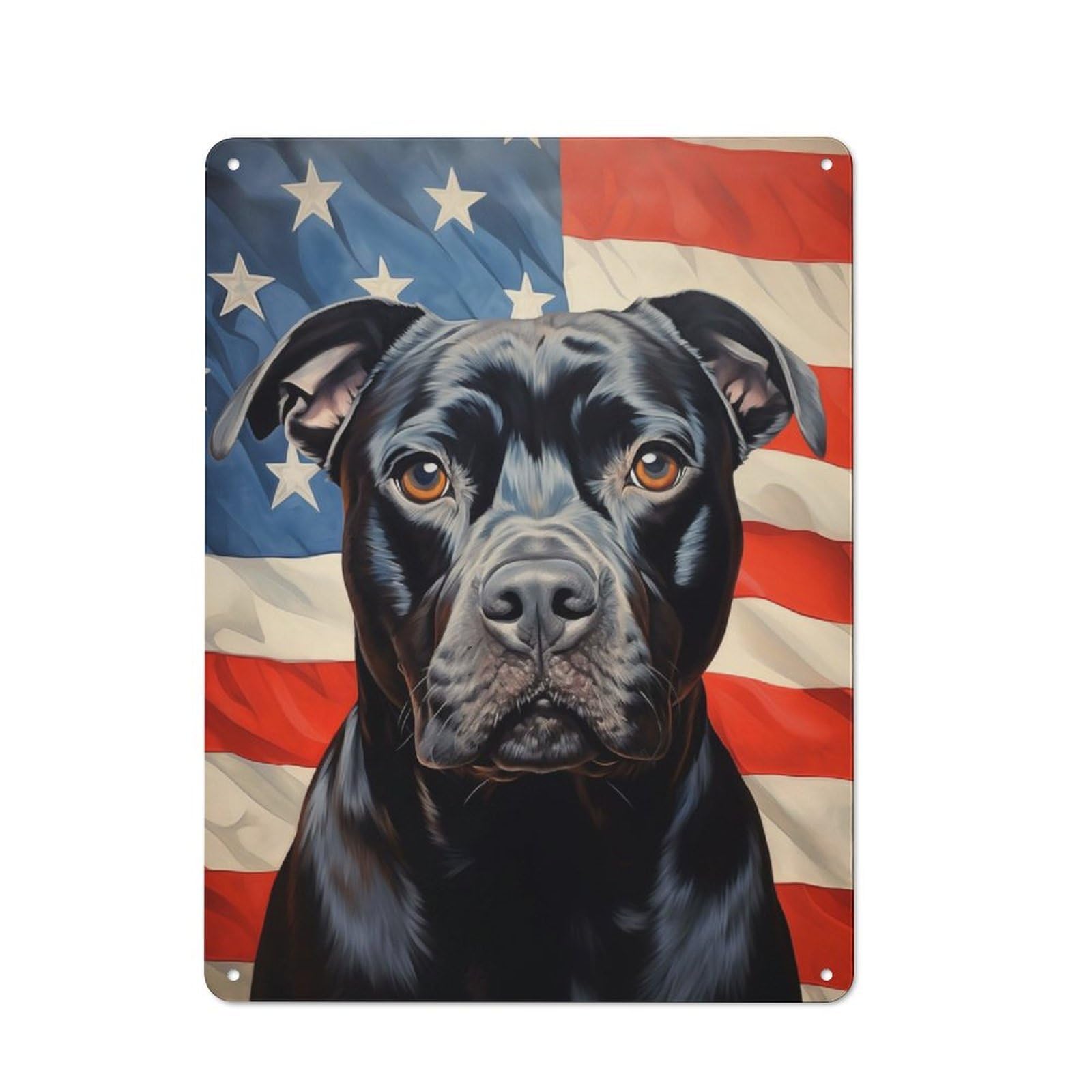 Junmoney Cane Corso Flag Retro Metal Sign 40X30cm For Café Or Home Bar, For Home Interiors, Feature Walls And Decorative Displays