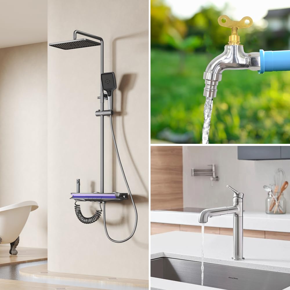 2 Pièces Raccord de Extension en Laiton 1/2" x 10 mm Raccordement de Tuyaux Rallonge de raccordement pour eau Potable et Installation de Chauffage