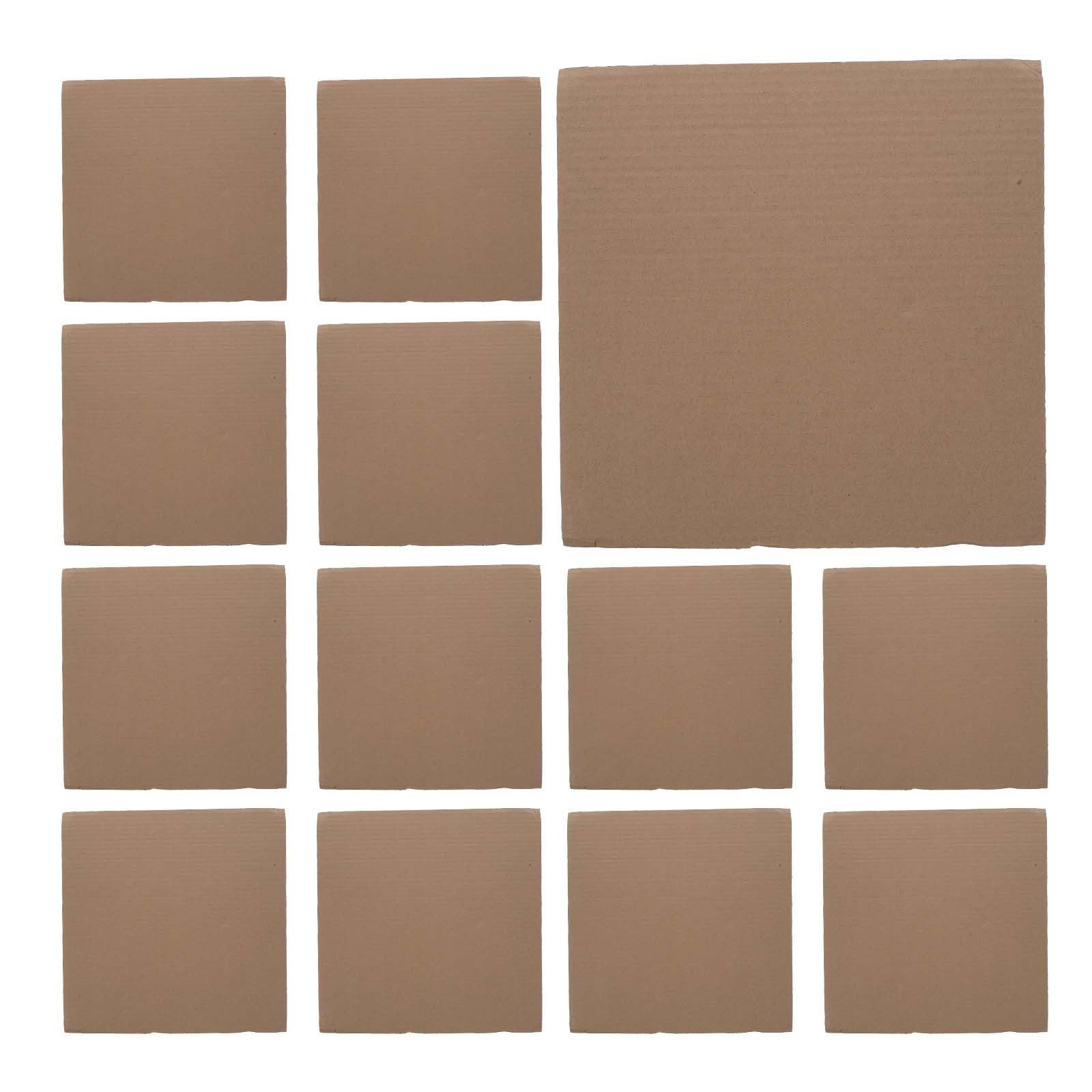 ARTIBETTER 50 Pièces Séparateur en Carton Brun pour Boîte Plaques Ondulées, Réutilisable et Facile à Installer, pour Applications D'emballage et Protection de Bord