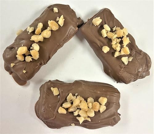 Scott's Cakes Galletas Graham cubiertas de chocolate con leche con nueces de macadamia trituradas en una bolsa de violonchelo de 1 libra