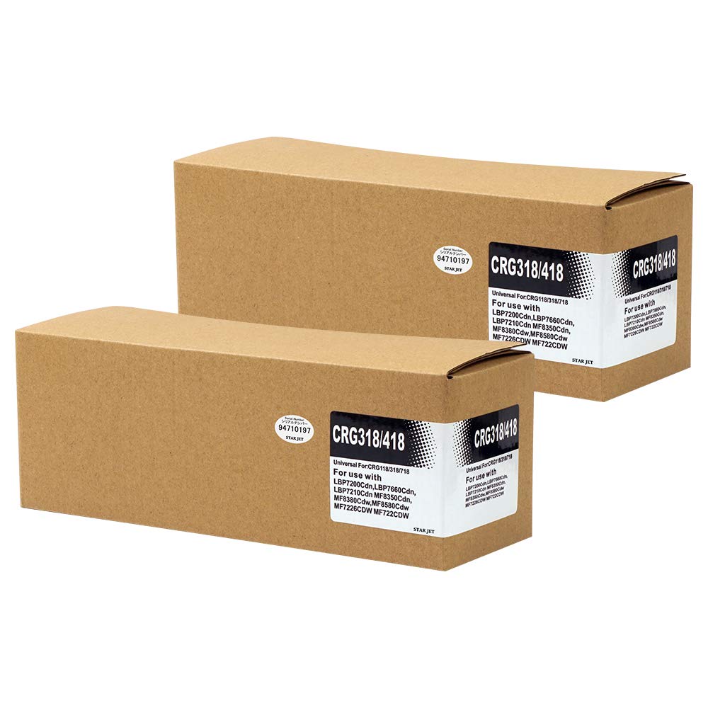 Amazon.co.jp: CRG-318/418共通 (BK/ブラック)【2本セット】 最新 純正