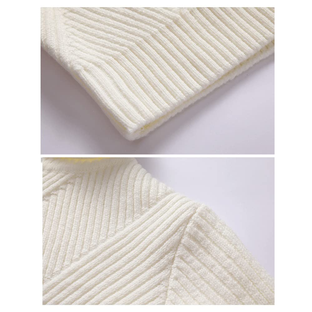 Świąteczny sweter jesienny golf męski sweter gruby włókno akrylowe zima jesień baza sweter sweter top dzianina dżentelmen sweter na zewnątrz sweter (kolor: A1, rozmiar: 3XL)