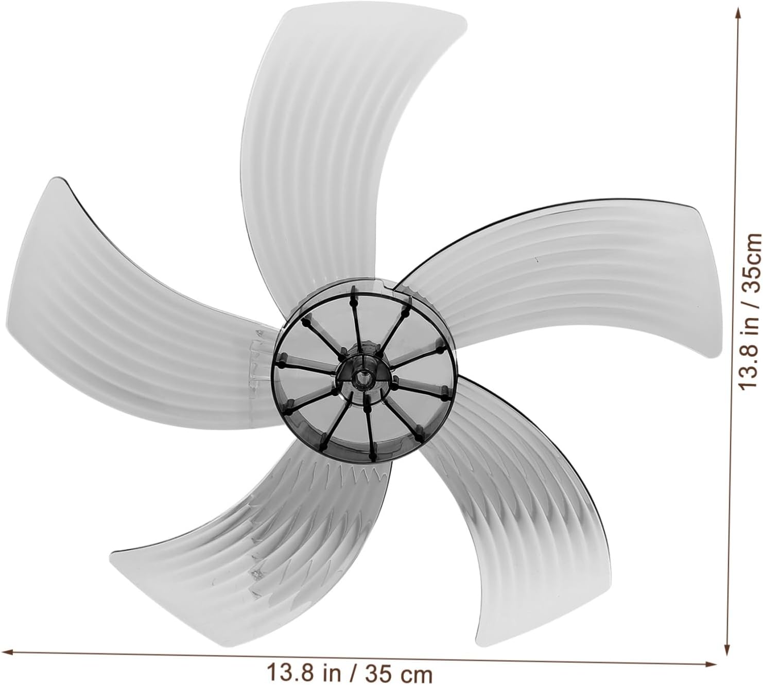 balacoo 2pcs Plastic Leaves Fan Blade Replacement for Pedestal Table Fan and Low Noise Easy to Install for Home Use