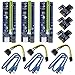 6 Pin PCI-e da 1x a 16x Scheda Adattatore Riser Potenziata & Cavo di prolunga USB 3,0 & 6Pin al Cavo di Alimentazione SATA & Adattatore Riser GPU,Scheda Grafica Express Ethereum Mining ETH (3 Pezzi)