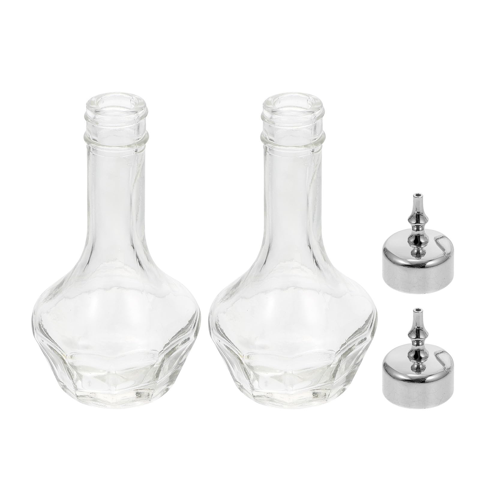 Botellas de vidrio para bitters profesionales Happyyami de 50ml con tapa de precisión