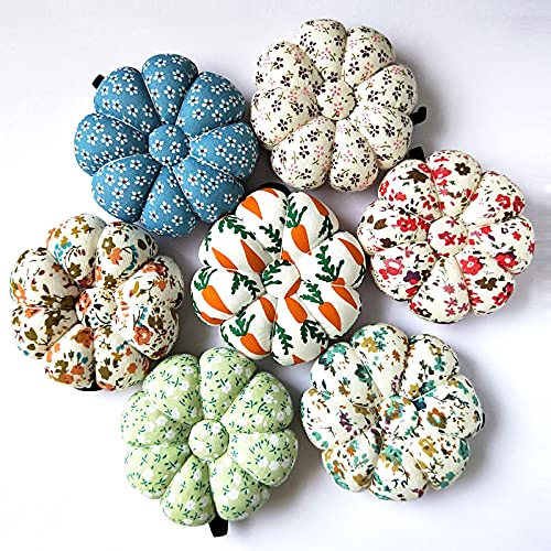Vanely 2Pcs Wrist Pin Cushions Sewing Needle Pincushions Holder With Elastic Band Wearable Pumpkin Pincushion For Sewing (Random Color) #TOP1
