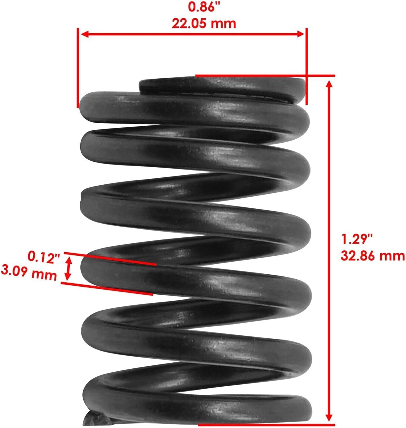 Caltric Intake and Exhaust Valve Kit Compatible with Kawasaki KLT200 1983-1984 12004-1123 12005-1005 12007-013