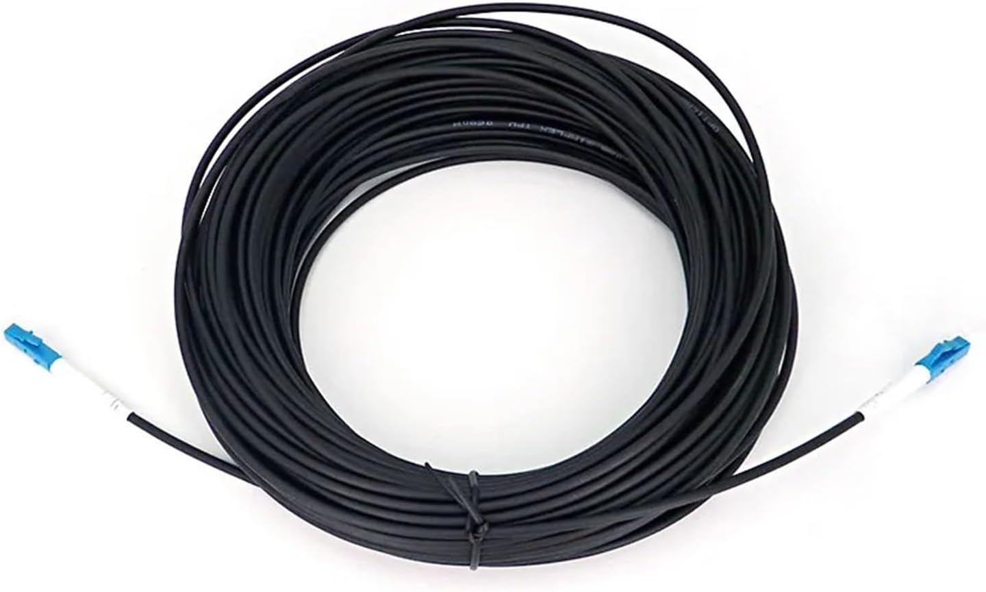 Outdoor Fiber Optic Cable, Patch Cord, on-site, Single Mode, Single core 150m-250m(LSZH LC-LC 180meters)