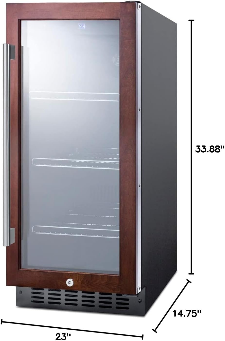 Summit SCR1536BGPNR Summit SCR1536BGPNR 15 Inch Wide Commercial Beverage Center with Professional Handle