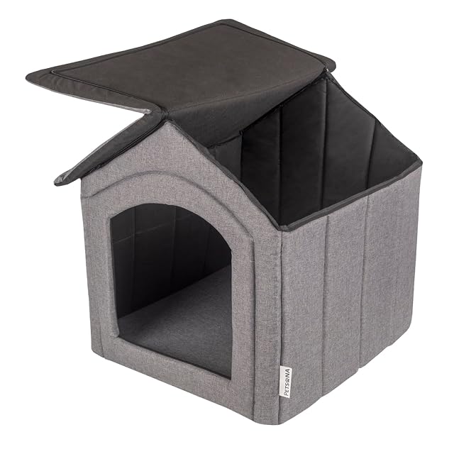 Foto 7 de 8 de Petsona Caseta del Perro Perrera Plegable con Techo Desmontable Casa del Perro Cama Cueva del Gato Cama…