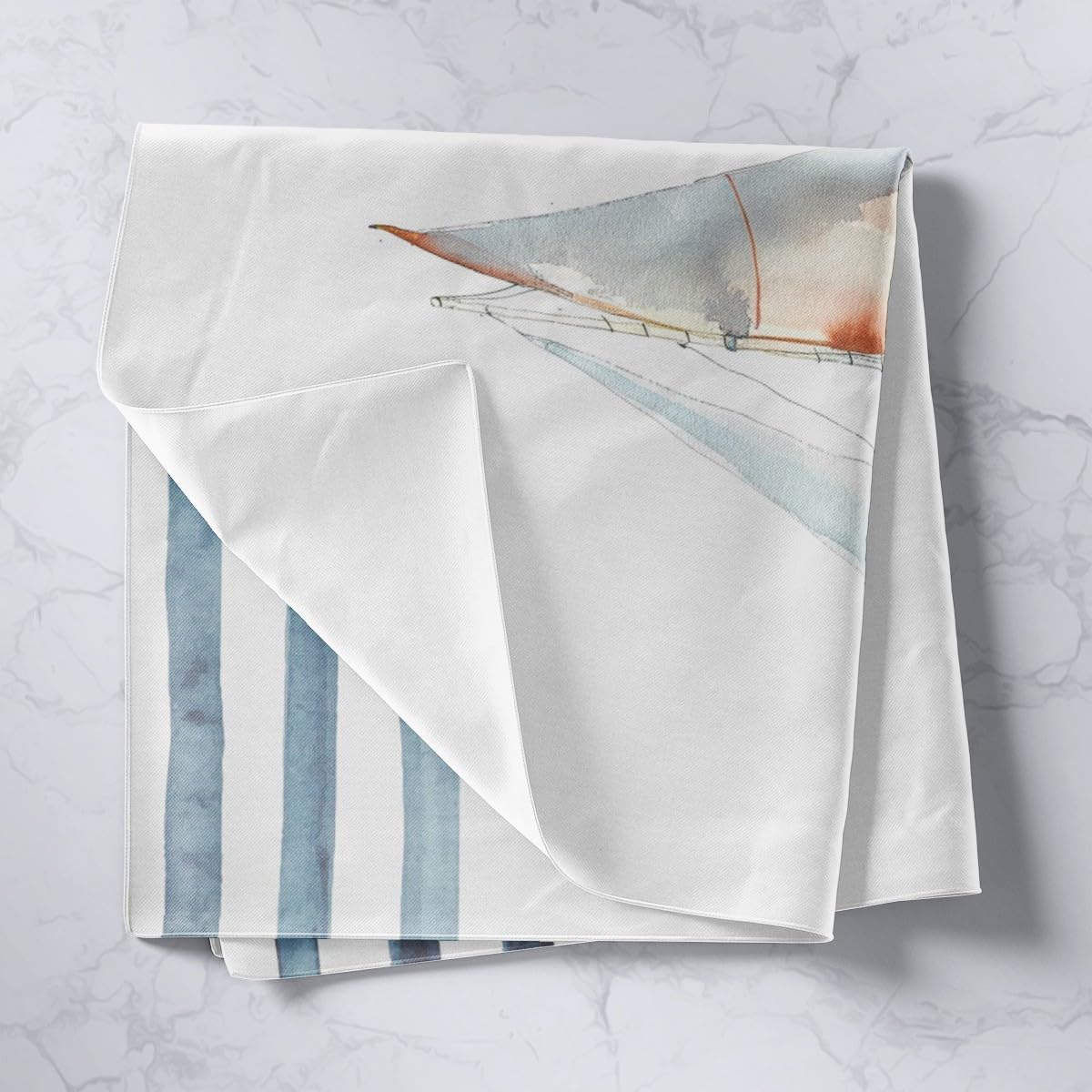 Feelyou Sailboat Printed Tapestry Wall Hanging Nautical Decor for Kids Boys Girls Sea Adventure Ocean Themed Modern Wall Art for Bedroom Living Room,Large 59x82 Inches image 2