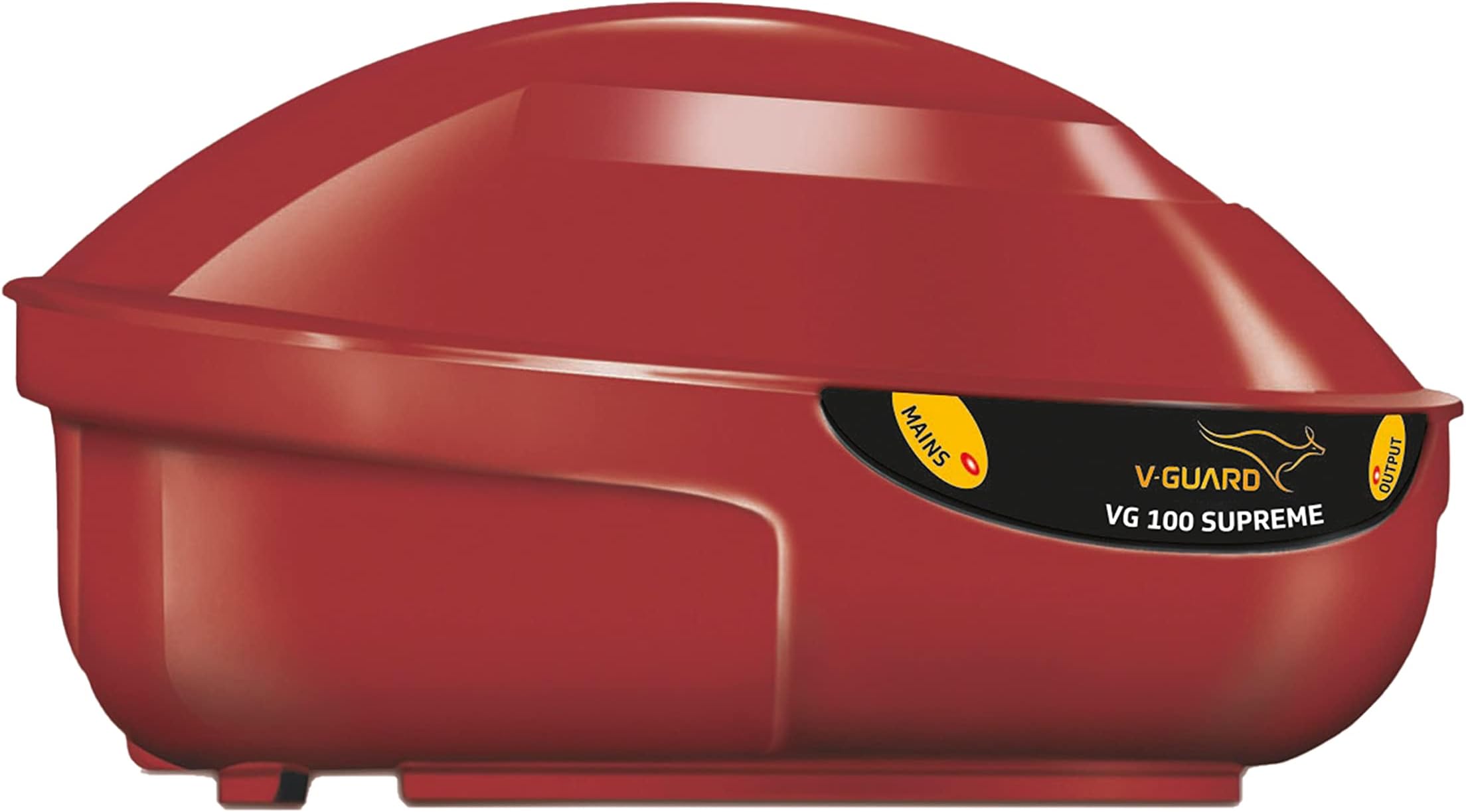 Vg 100 Supreme Stabilizer For Refrigerators Or Deep Freezer Up To 600 L|Advance Overheat Protection|6 A Capacity|Convenient Led Indicator|3 Year Warranty|Cherry Red(Working Range:135-280 Vac)