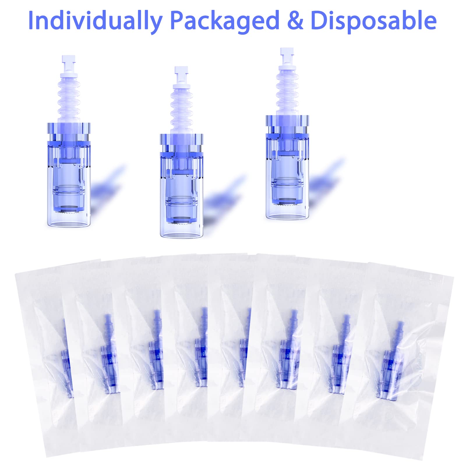 20 Pcs Agujas Dermapen Microneedling 36 Pin Microagulhas Agulhas De Repuesto Micro Aguja Cartucho De Slot Baioneta Regular Microneedle Cartuchos Dermapen Para Microneedling Derma Substituição Pen
