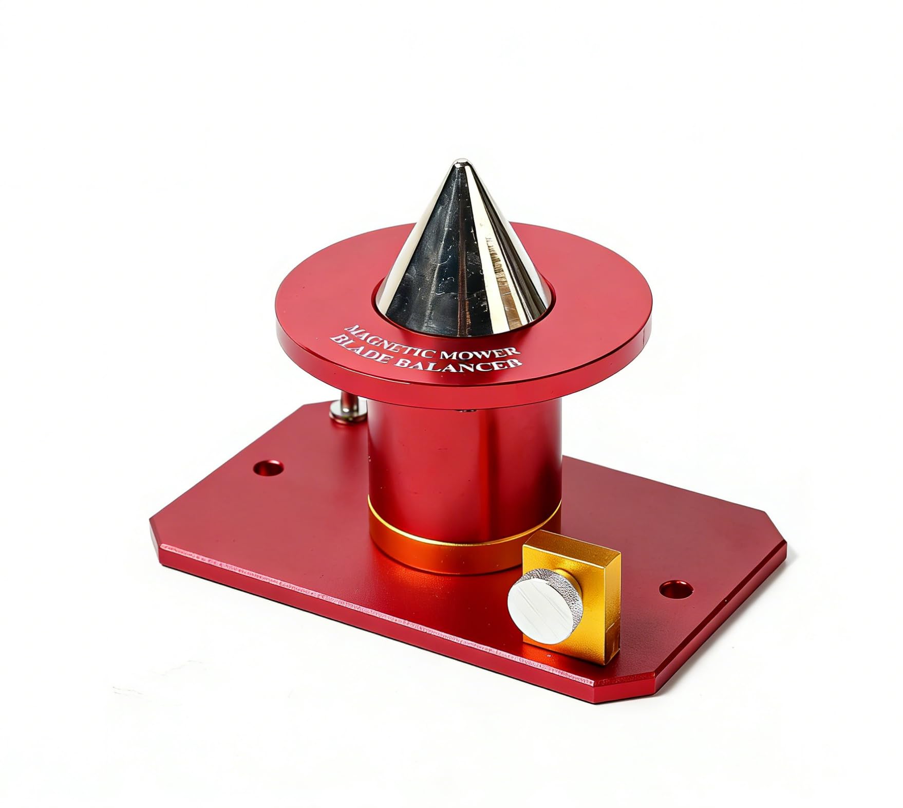 Equilibrador de Cortacésped, Equilibrador de Cuchillas de Montaje en Pared Magnético, Herramienta Equilibradora de Cortacésped de Aleación de Aluminio, Alineación Eficiente
