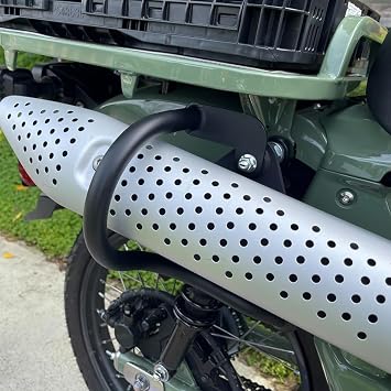 Motorcycle Exhaust Pipe Cover for CT125 Trail 125 2019 Durable Heat Shield Reliable Thermal Barrier Solid Burn Prevention Secure Snug Fit Rugged Custom Visual Upgrade for Your Ride