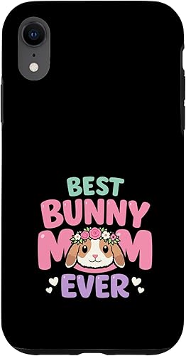 Rabbit Owner Bunny Mom Mini Lop Lover Cute Bunny Pride Case for iPhone XR
