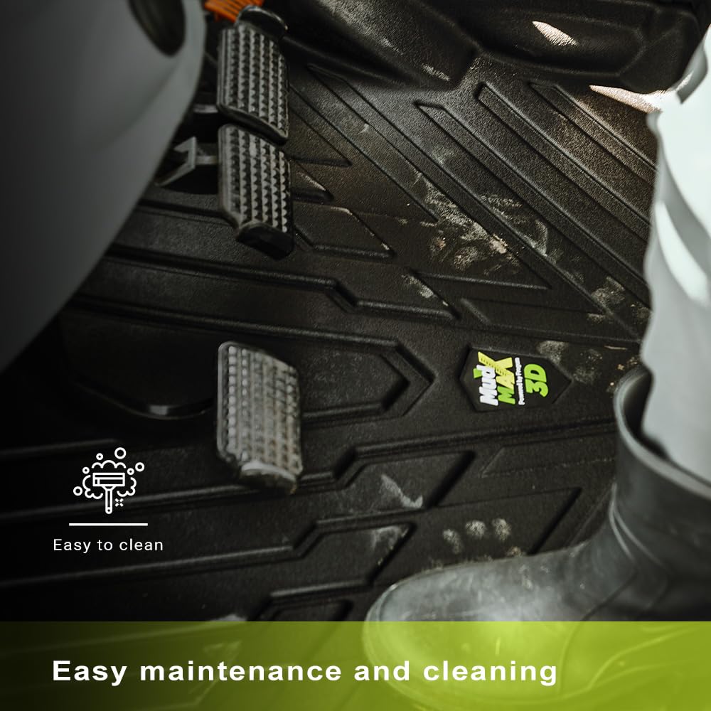 FROGUM El Toro Tappetini Auto In Gomma TPE Per Mitsubishi Pajero III - Set Anteriore E Posteriore, Antiscivolo, Facili Da Pulire - 2